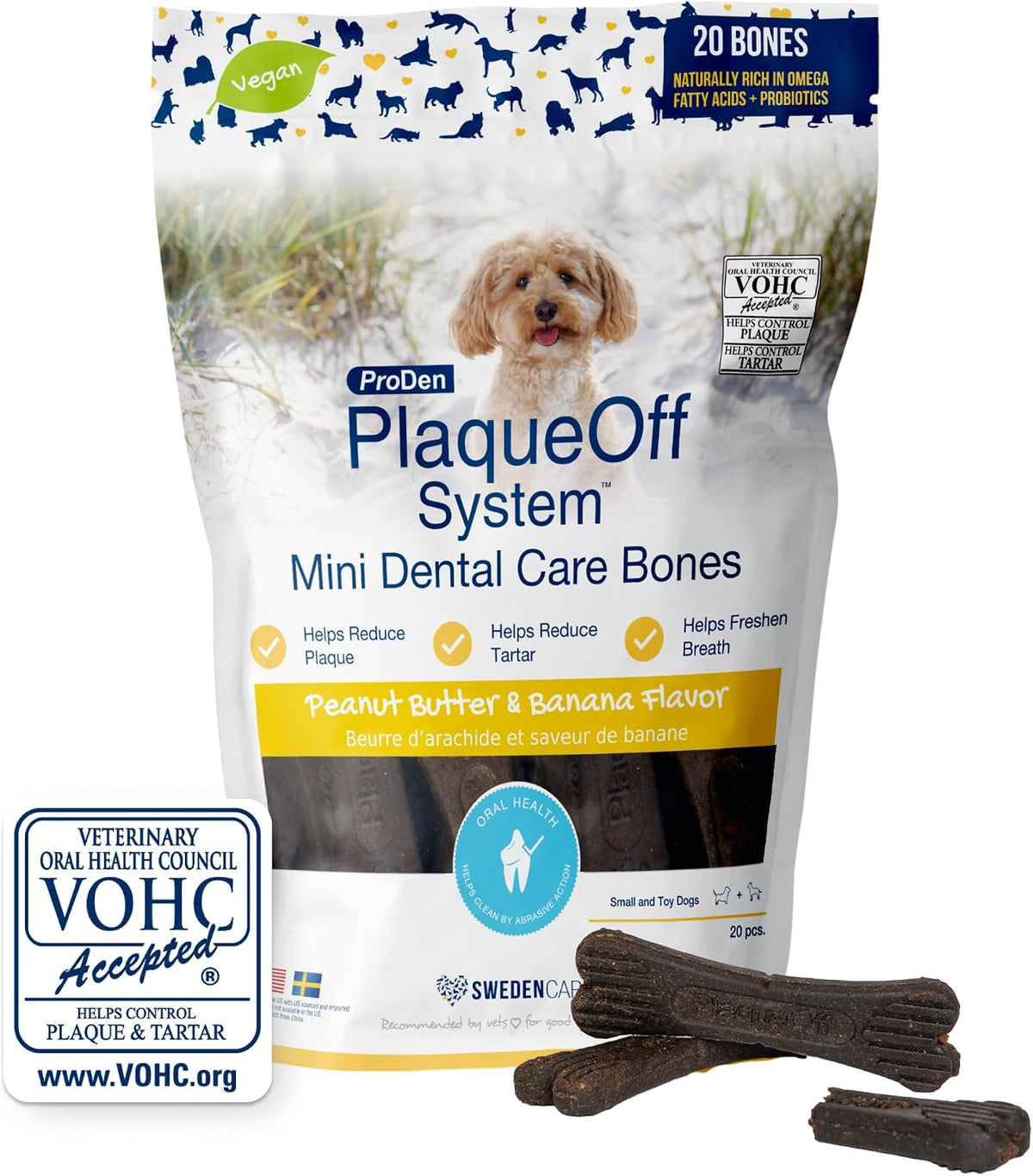ProDen PlaqueOff System Dental Care Bones - Dog Teeth Cleaning Bones for Oral Hygiene -Medium/Large Canine Formula - Bacon Flavor -17 oz(Packaging May Vary) - Image 13