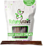 Nature Gnaws Beef Gullet Springs for Dogs 7-8" (12 Count) - Natural Beef Jerky Stick Dog Chew Treats - Rawhide Free - Image 11