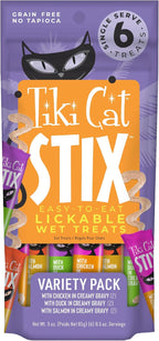 Tiki Cat Stix Mousse Treats, Single Serve Indulgent Lickable Treat or Dry Food Topper, Chicken and Shrimp in Creamy Gravy, 3 oz. Pouch - Image 12