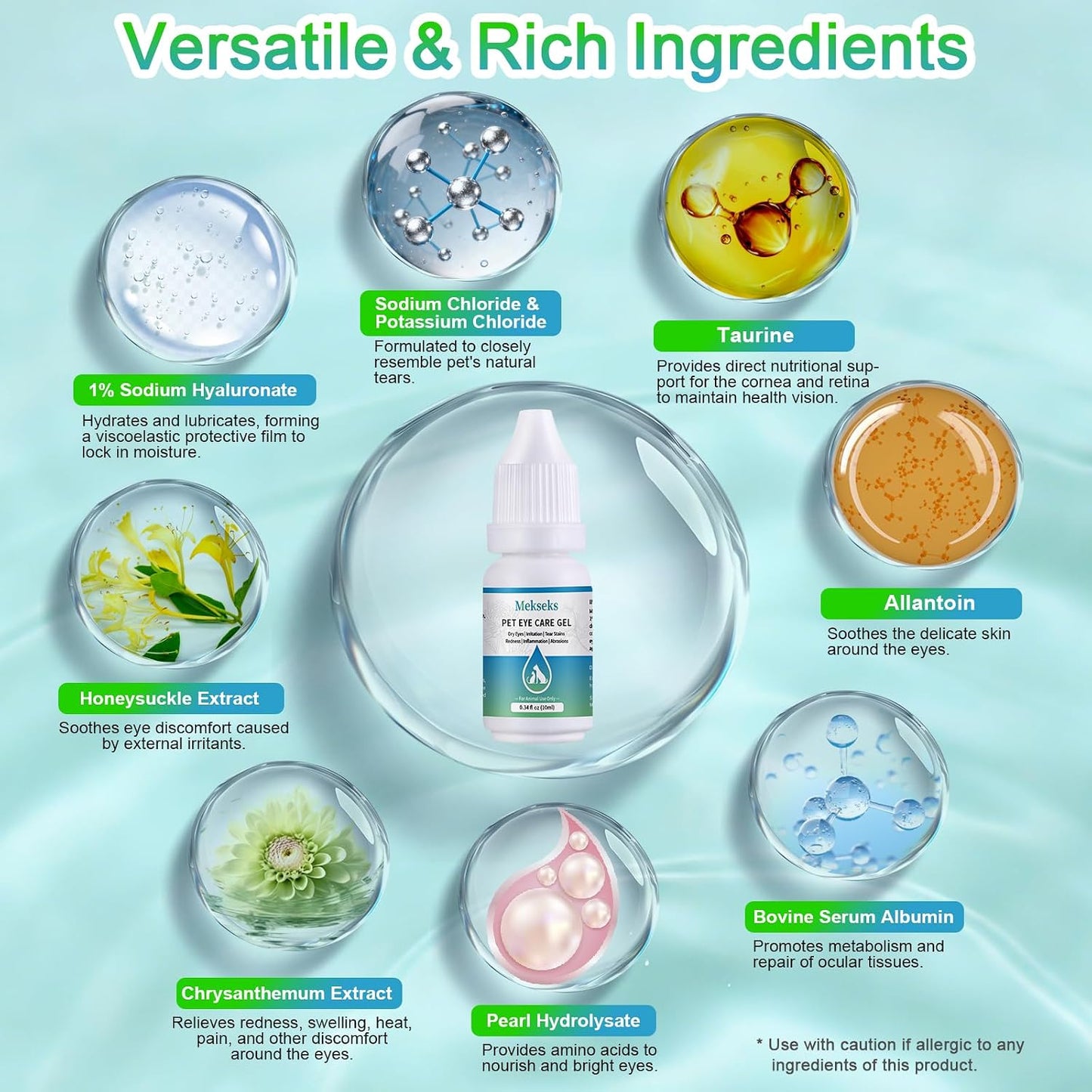 Close up view of the nozzle on the 0.34 fluid ounce Mekseks pet gel bottle
