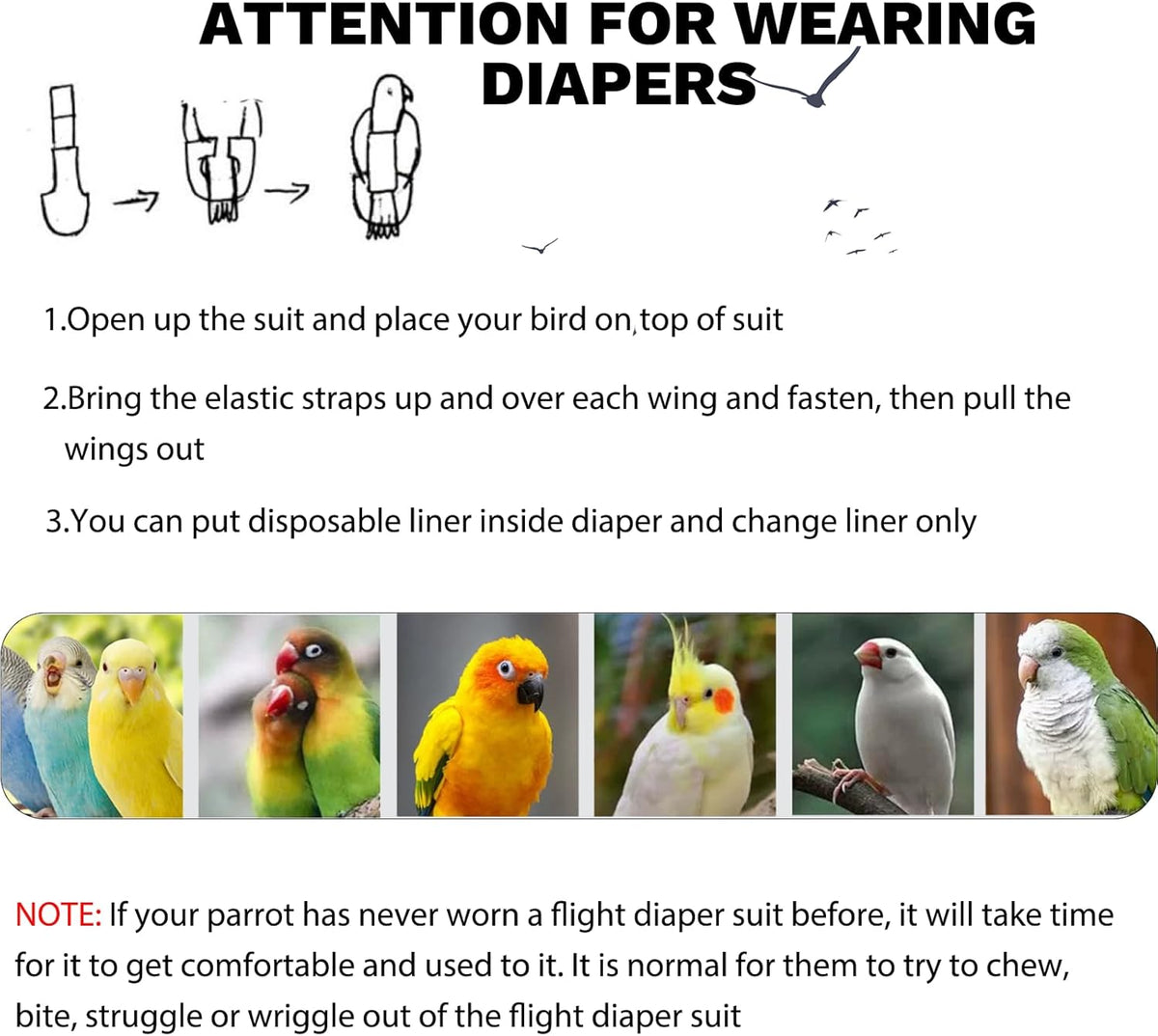 QBLEEV bird suit folded to display cotton fabric texture