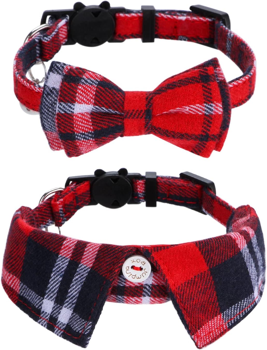 Faleela Breakaway Cat Collar with Bells - 2 Pack Cat Collar with Bells, Cat Collars with Bandana, Accessories for Pet Collars, Adjustable for Cats and Small Dogs - Image 10