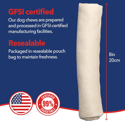 Pet Factory American sourced digestible rawhide dog treats dental plaque reduction