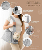 Interior view of pet carrier highlighting the hard honeycomb base support