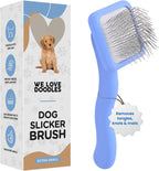 Slicker Brush for Dogs, Dog Grooming Supplies - Best Doodle & Poodle Brush for Haired Dogs - Goldendoodle Pin Detangler for Dematting (Large) - Image 12