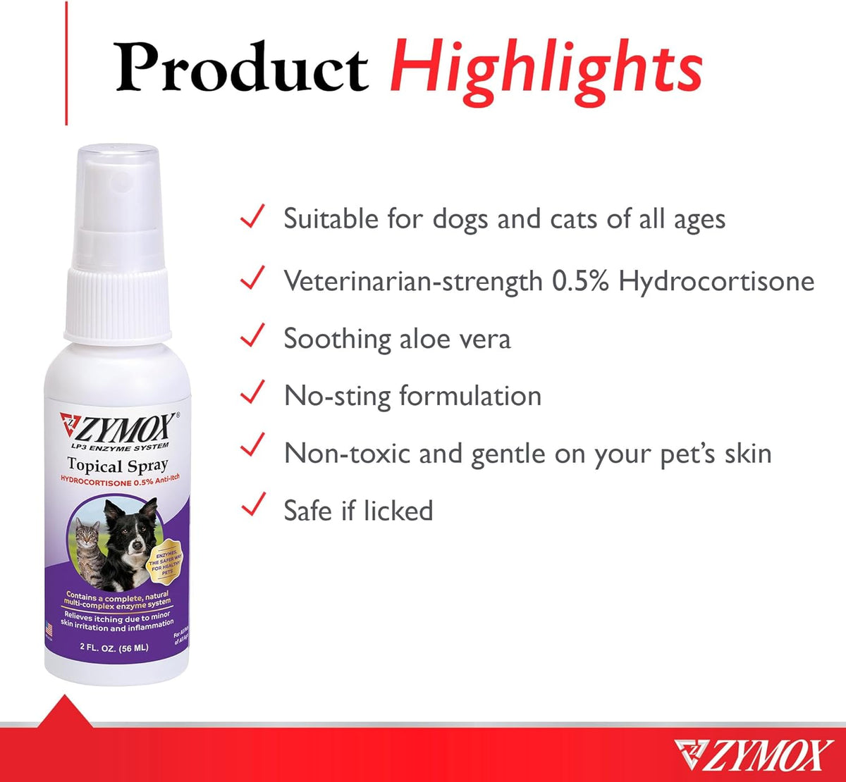 Close up of Pet King Brands Zymox spray nozzle applicator