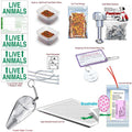 DryFur small deluxe pet airline travel kit complete packaging front view showing premium pet travel accessories