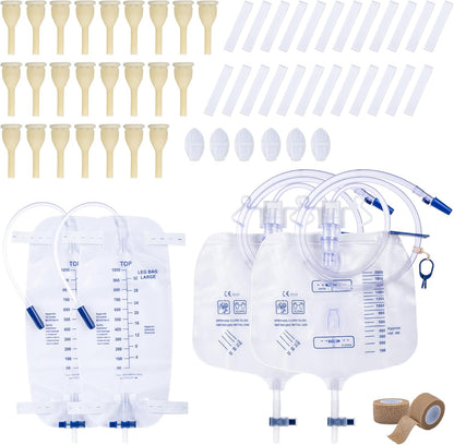 BeHerk external condom catheter for men kit front view showing full product packaging