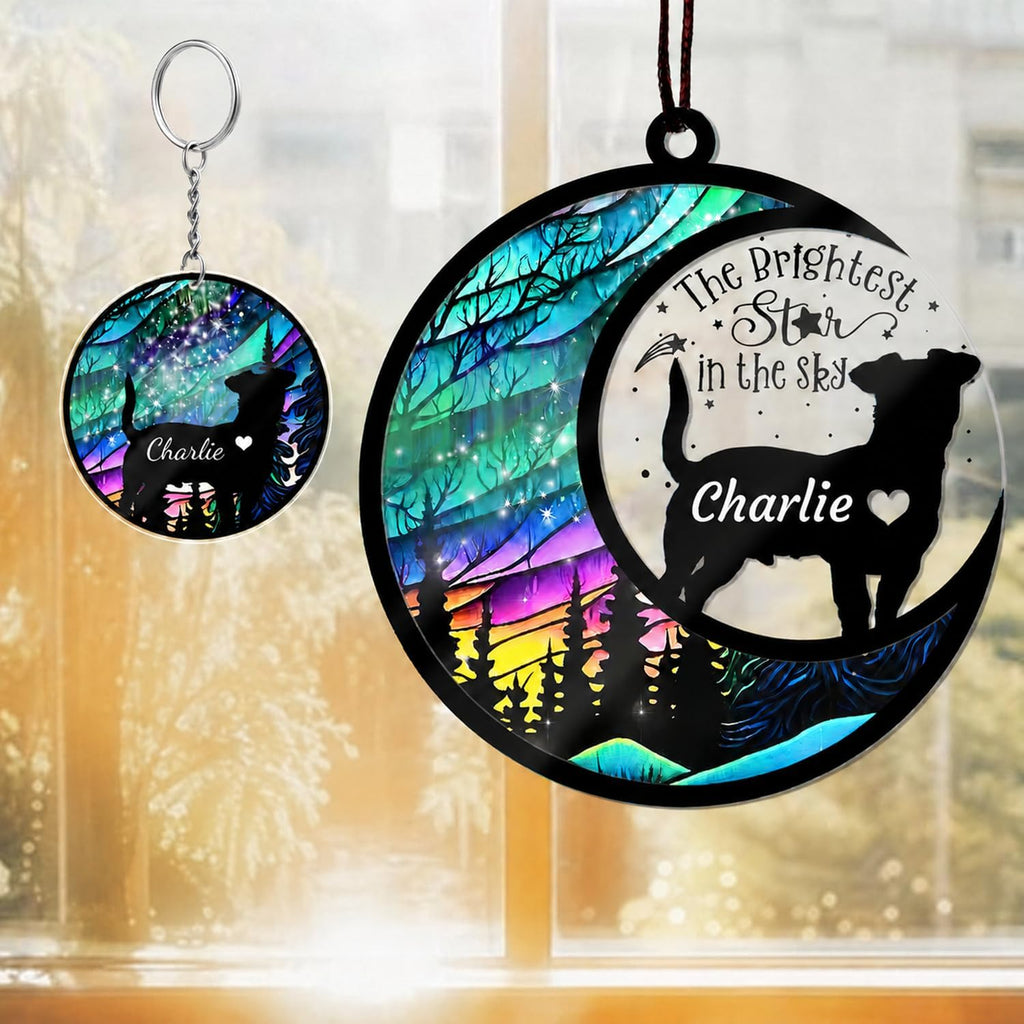 Custom Cat Memorial Suncatcher, Personalized with Name and Breed, Loss of Pet Sympathy Gift for Cat Lovers, Stained Glass Look Acrylic Ornament - Image 10