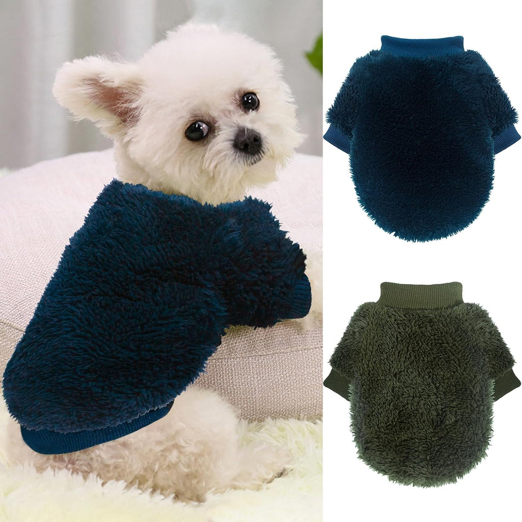 2 Pack XXS Dog Sweater, Tiny Dog Sweaters for Small Dogs Girl (1-3lb), Warm Soft Puppy Clothes for New Puppies, Cute Extra Small Doggie Clothes for Chihuahua Yorkie Cat Pet Apparel,XXS - Image 9