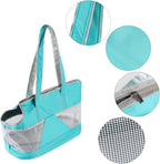 Ibluelover cat carrier handbag showing interior space