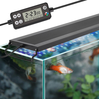 hygger Auto On Off LED Aquarium Light, Full Spectrum Fish Tank Light with LCD Monitor, 24/7 Lighting Cycle, 7 Colors, Adjustable Timer, IP68 Waterproof, 3 Modes for 12"-18" Freshwater Planted Tank - Image 11