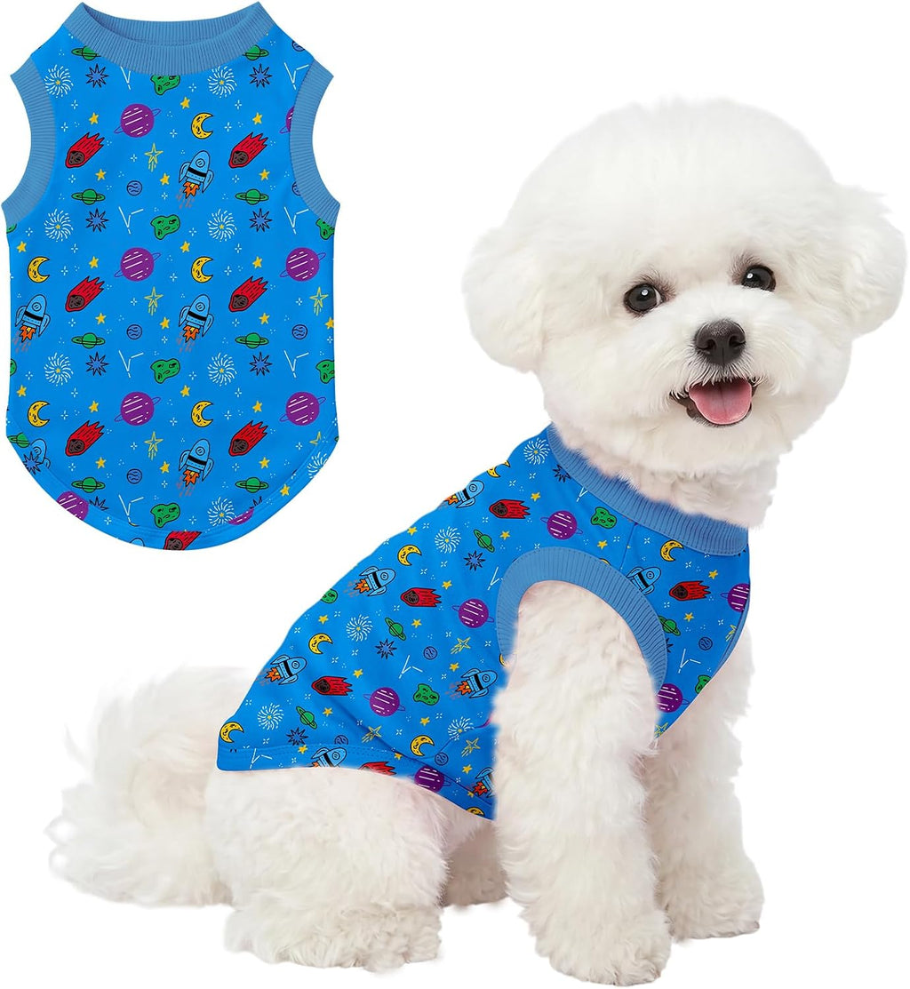 American Flag Dog Shirts for Small Dog 4th of July Cute Small Dog T-Shirt Soft Puppy Clothes Sleeveless Shirt Independence Day Celebrations Boy Girl Pet Outfits M - Image 14