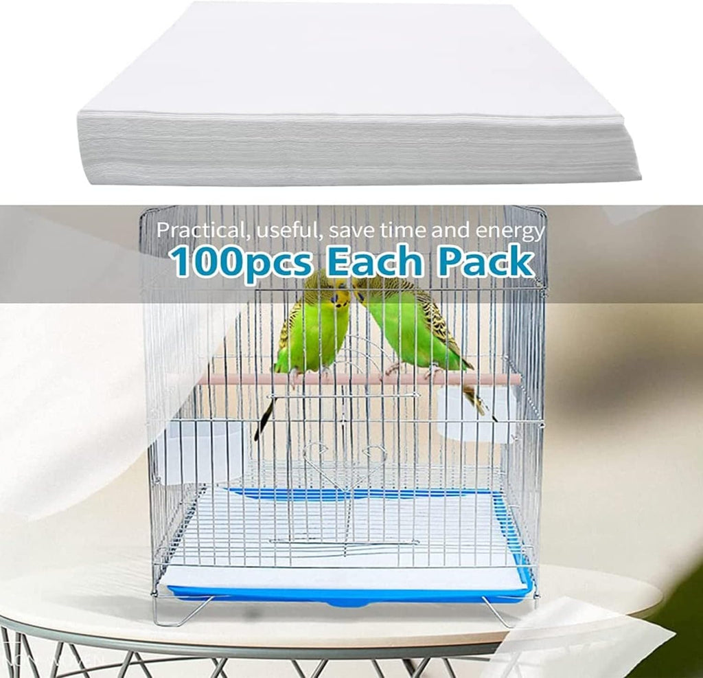 Person trimming Gigicloud bird cage liner to fit a small tray