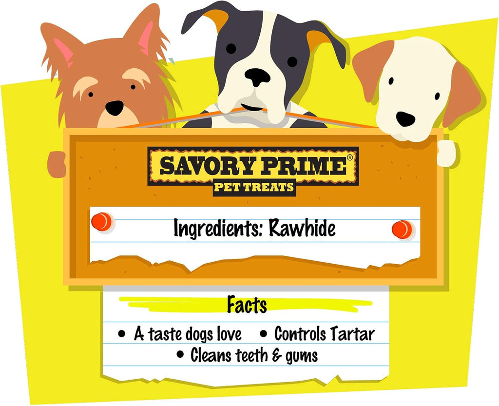 Savory Prime supreme white retriever roll pack of 8 back label details