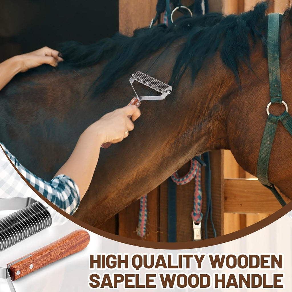 Abbylike livestock dematting tool side profile