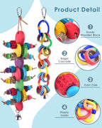 Hanging Bissap bagel cascade toy for small birds
