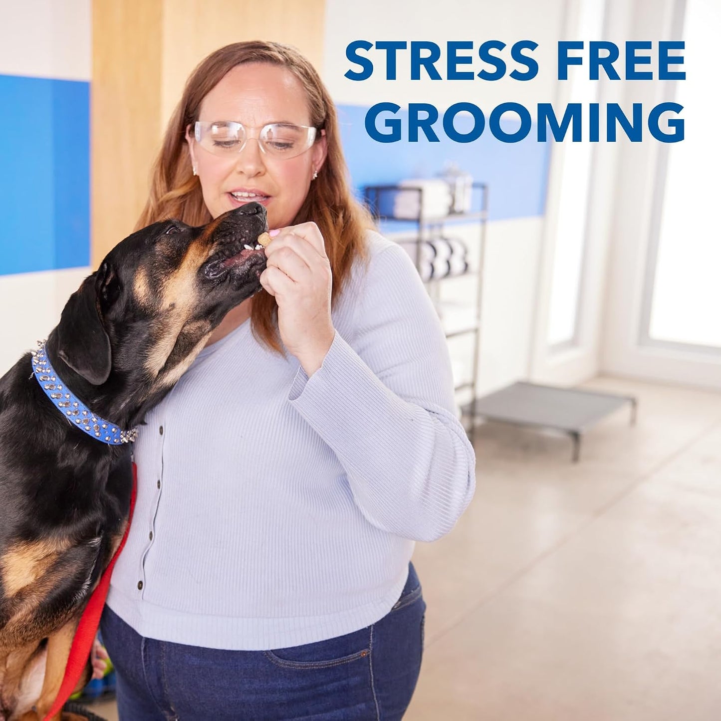 Hinged design of Dremel pet grooming guard open for cleaning