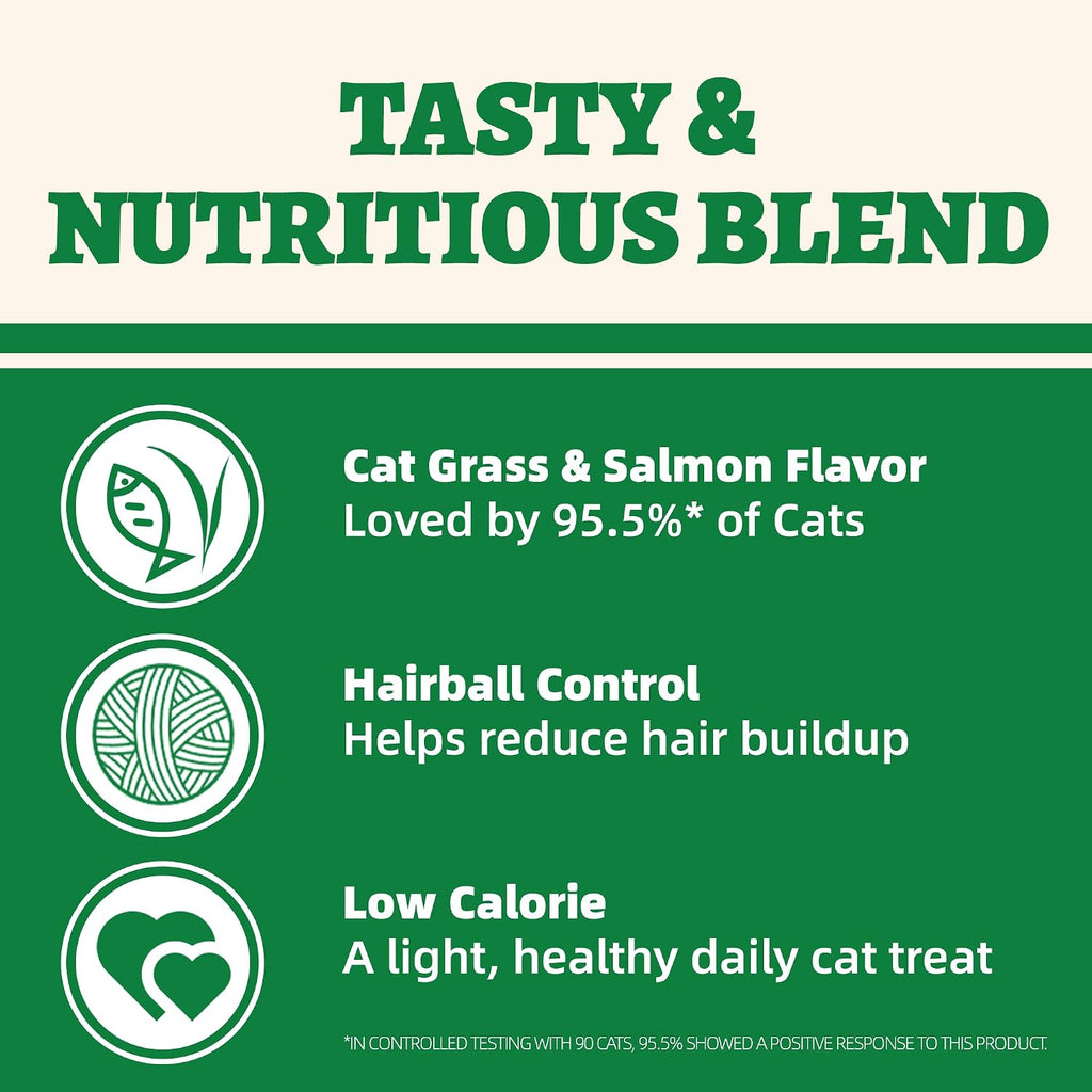 Wellix cat grass snacks 13.05 ounce pack for digestive support