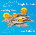 High protein freeze dried minnow training treats for dogs and cats