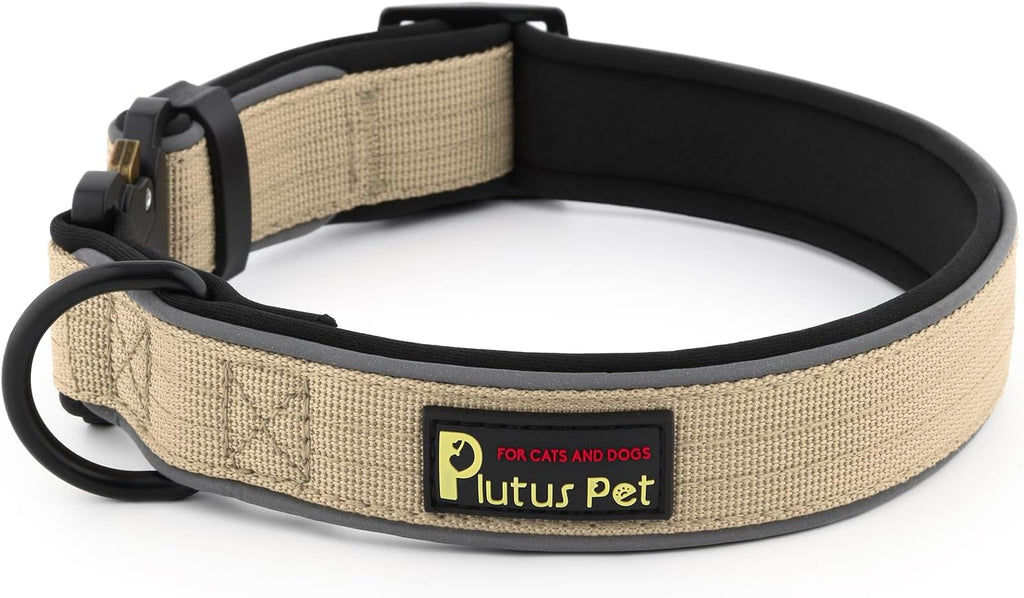 Plutus Pet Tactical Dog Collar, Reflective, Adjustable Heavy Duty Dog Collar, Soft Padded and Comfortable, for Small Medium and Large Dogs (Ranger Green, L) - Image 14