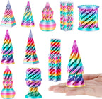 Guiqulai three dimensional printed impossible cone fidget toy set front view