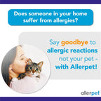 Allerpet Cat Dander Remover w/Free Pair of Grooming Gloves and Mitt - Effective Cat Dander Reduction, Anti Allergen Solution Made in USA - (12oz) - Image 9