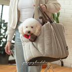 Dog Car Seat & Dog Purse Carrier for Small Dogs and Cats, 3 in 1 Multipurpose Design- Perfect for Traveling- Pet Purse, Holds up to 25 Pounds-Machine Washable - Image 9