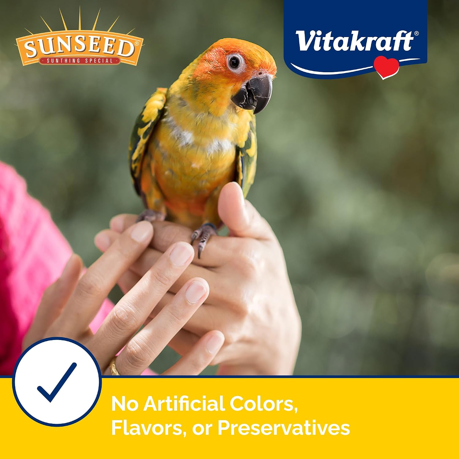 Sunseed Vita Prima Conure Food - Nutrient-Rich Blend with Fruits, Vegetables & Seeds Supports Healthy Feathers, Eyes & Active Energy - 3 lb Bag - Image 6