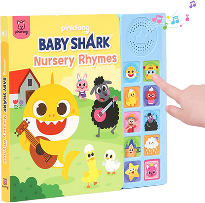 Pinkfong Baby Shark 10 Button Sound Book front cover showing characters