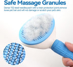 Heavy duty stainless steel dog comb designed for detangling matted pet fur