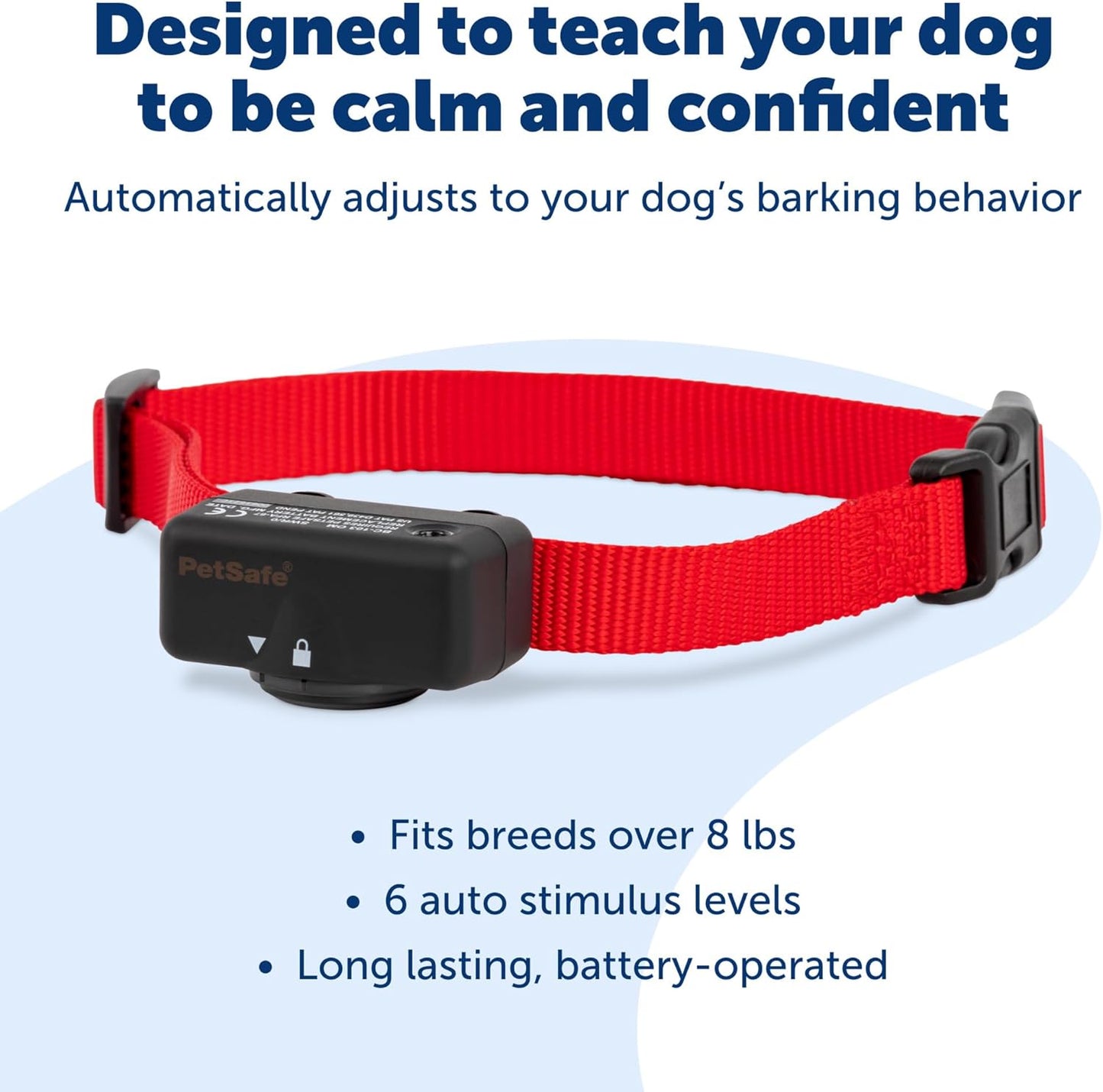 Side profile of PetSafe bark control device for small and large dogs