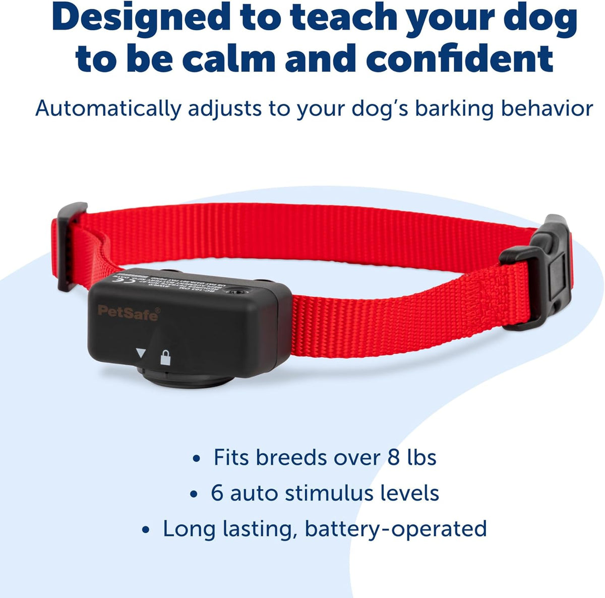Side profile of PetSafe bark control device for small and large dogs