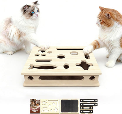 USA imported interactive cat scratch box placed on living room floor