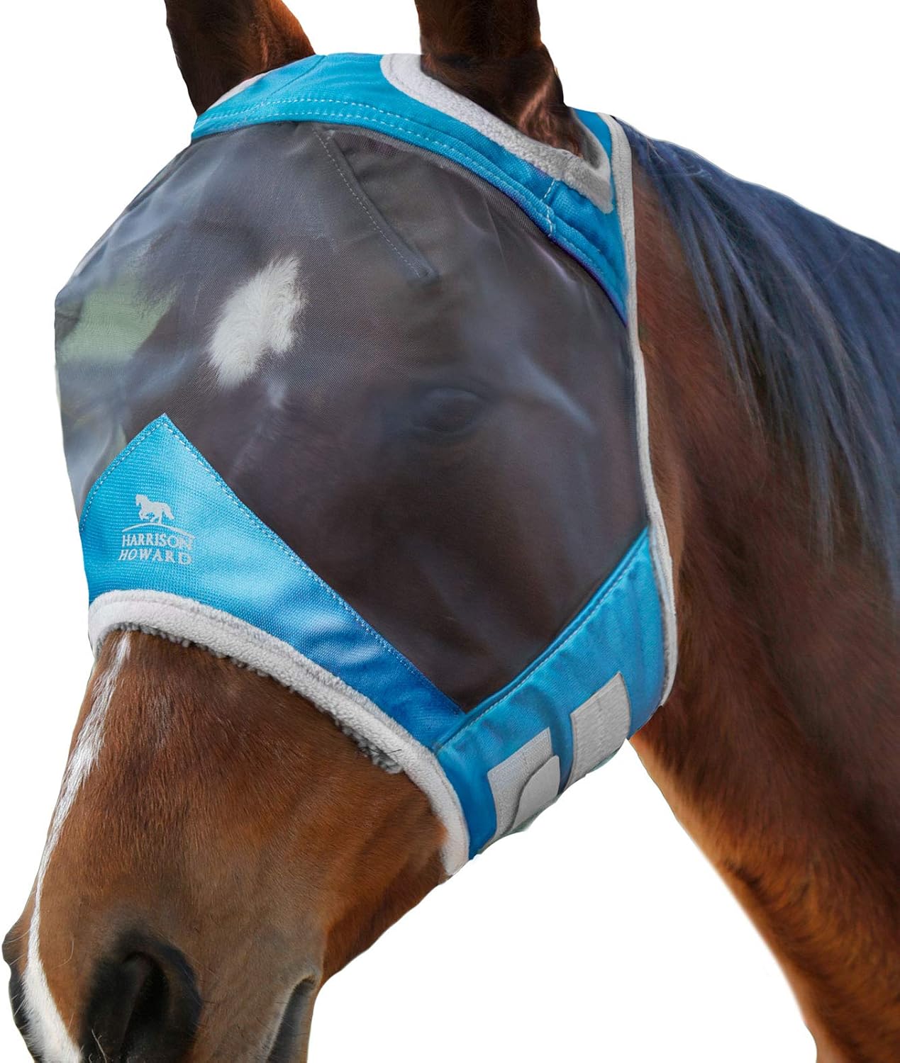 Harrison Howard CareMaster Pro Luminous Fly Mask Large Eye Space Standard Summer Mint L - Image 11