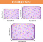 Durable pet crate liner blanket folded neatly to show its thickness.