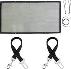 SunGrow Elastic Nylon Dog Seat Belt, 24" - 36", Adjustable Black Harness, Elastic Tether with Metal Buckles, 2 Pcs per Pack - Image 9