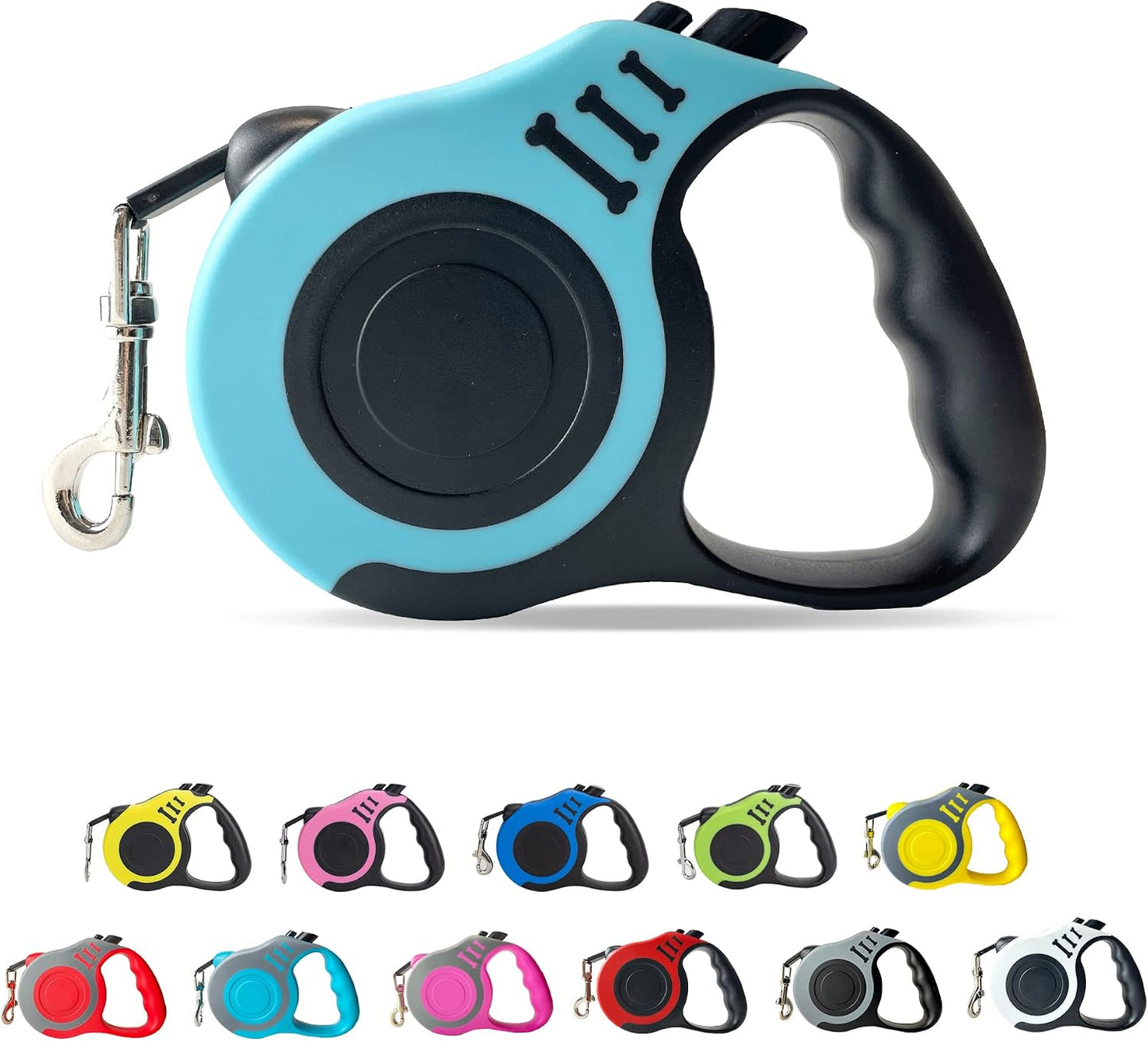 Retractable Dog Leash Automatic Telescopic Tractor Dog Tape, Pet Tape 10/16 FT Durable and Convenient, with Non-Slip Handle, Suitable for Small and Medium-Sized Dogs Blue - Image 10