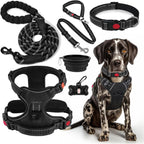 LOBEVE No Pull Dog Harness, Collar & Leash Set | Includes Dog Seat Belt, Collapsible Bowls & Poop Bag Dispenser. Ideal for Training, Walking, Hiking. Fits Small to Large Dogs(Pink-L) - Image 12