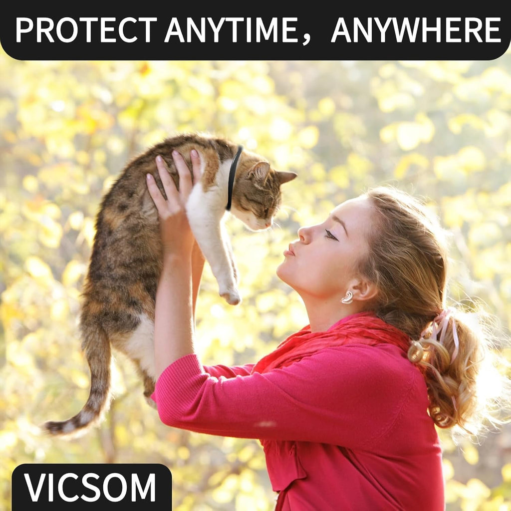 Adjustable flea collar for kitten and adult cat safety