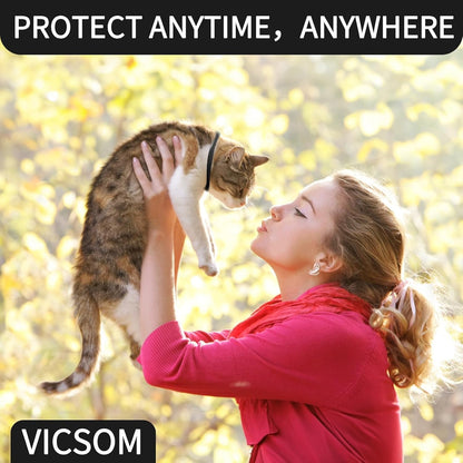 Adjustable flea collar for kitten and adult cat safety