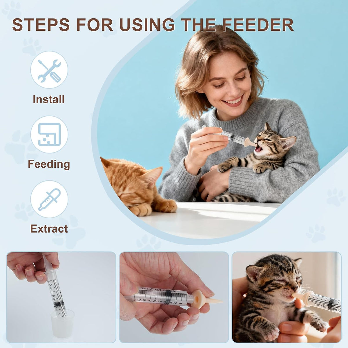 Measuring lines on the fifty milliliter GLIDESMOOTH puppy and kitten feeding bottle