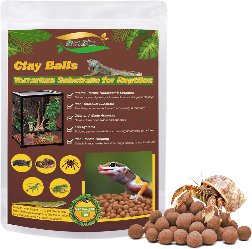 ZeeDix terrarium base layer pebbles in use
