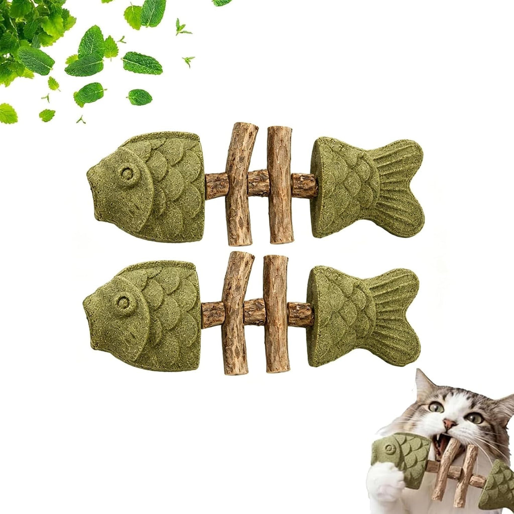 2026 New Creative Fish Bone Cat Dental Chew Toy -Natural Catnip & Silvervine Teeth Cleaning Stick, Fix Cat Dental Health, Durable Wooden Feline Tooth Care Tool (C) - Image 15
