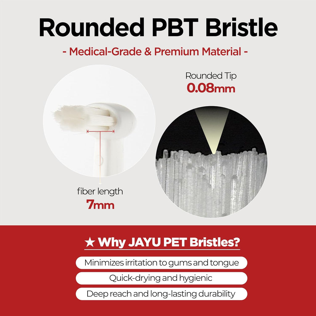Jayu Pet dental brush 3D non-slip finger grip