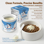 Dapoprren cat amino acid formula with 30 percent whole goat milk.