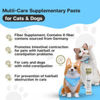 Veterinary approved prebiotics formula for pet gut health close up