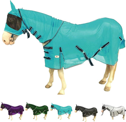Majestic Ally horse protection sheet side view demonstrating full length coverage from mane to tail