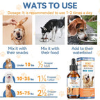 Fast absorbing allergy and ear discomfort care liquid for dogs