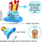Side view showing adjustable chin strap on pet party hat